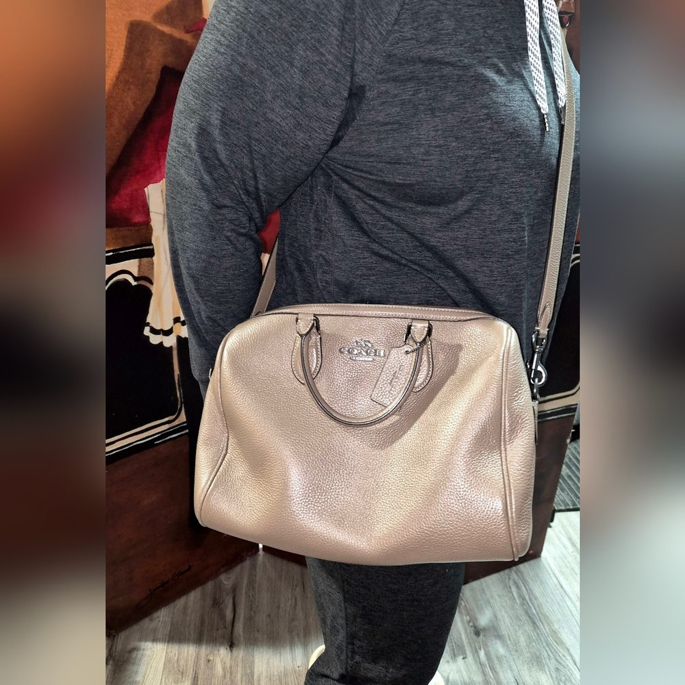 Coach Rowan Brown Leather Handbag (Large) - Picture 14 of 16